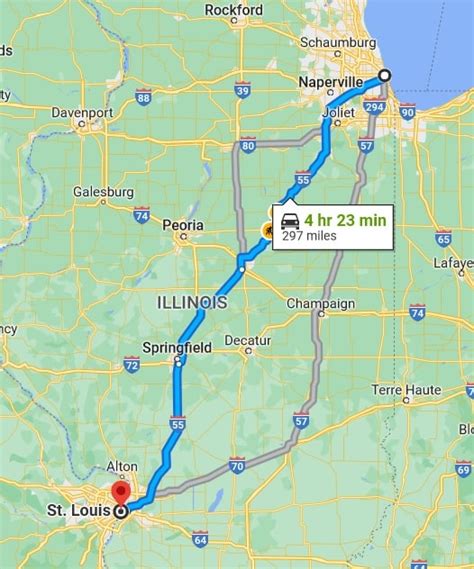 St. Louis to Chicago .